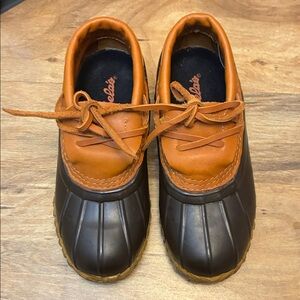 Cabela's Brown and Camel Kids Rain Boots